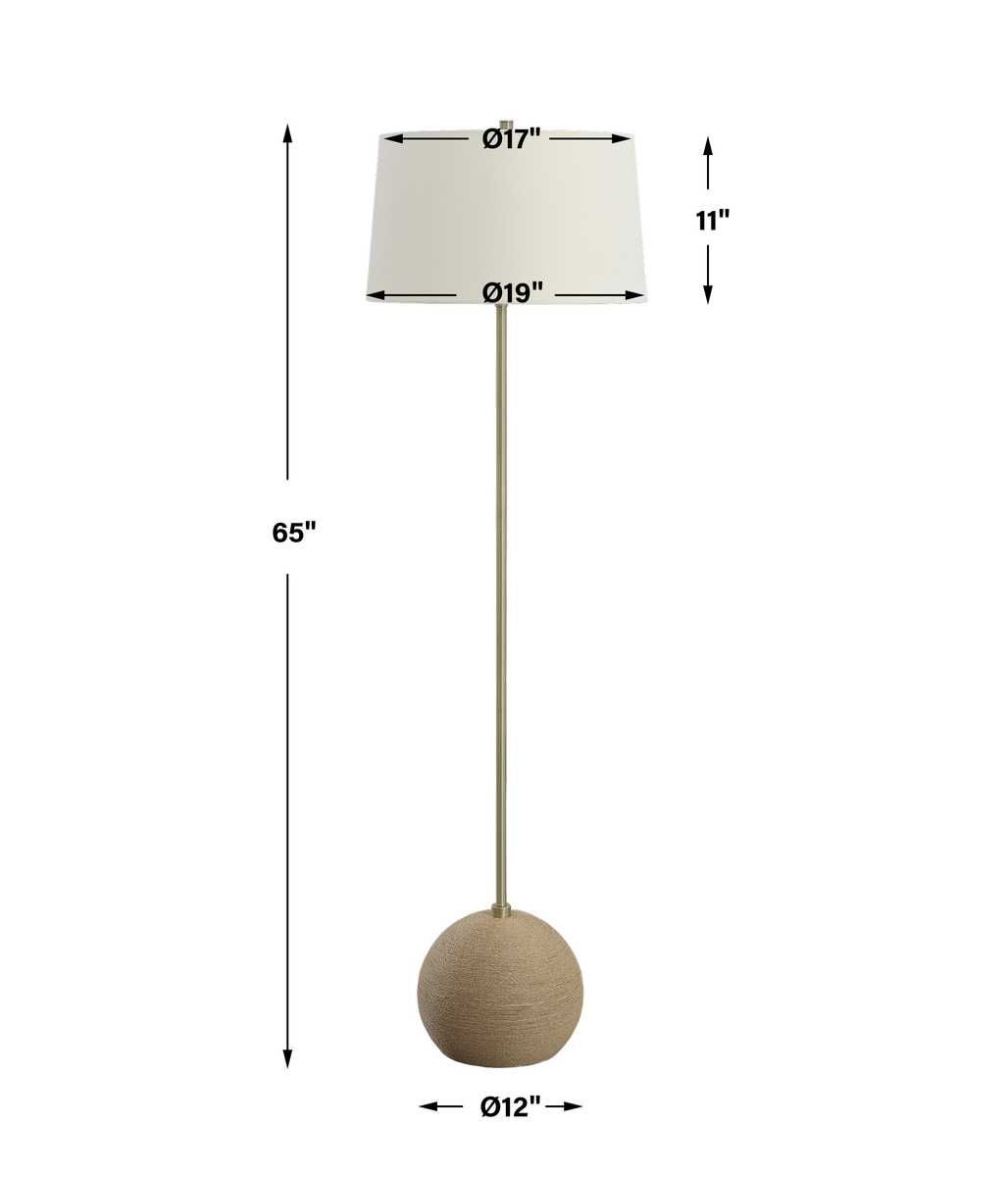 Captiva Floor Lamp, Brass - perfect lighting for modern homes | Image 8 | InSTYLE Home & Rugs