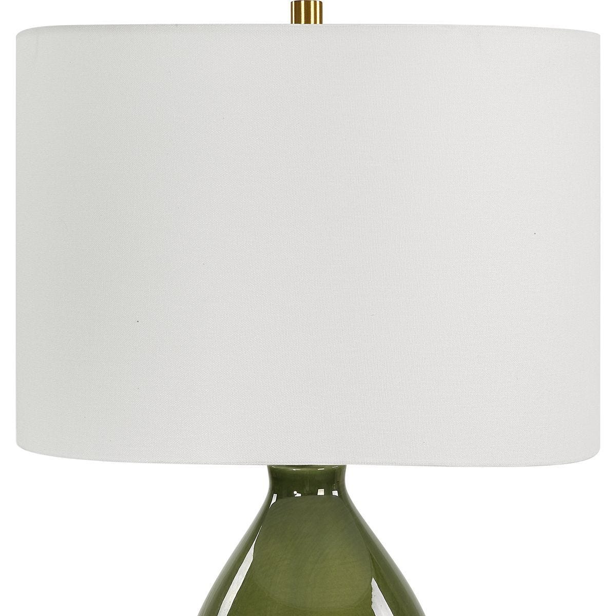 Gourd Table Lamp, Green - elegant lamps to enhance your room ambiance | Image 6 | InSTYLE Home & Rugs