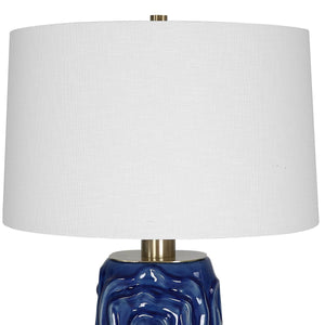 Zade Table Lamp, Blue - contemporary lamps for stylish lighting solutions | Image 4 | InSTYLE Home & Rugs