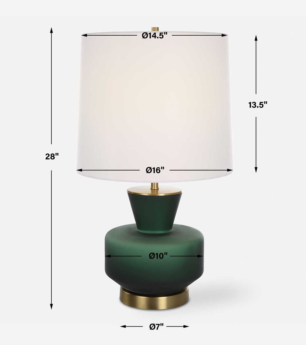 Trentino Table Lamp, Green - versatile lighting lamps for any interior style | Image 9 | InSTYLE Home & Rugs