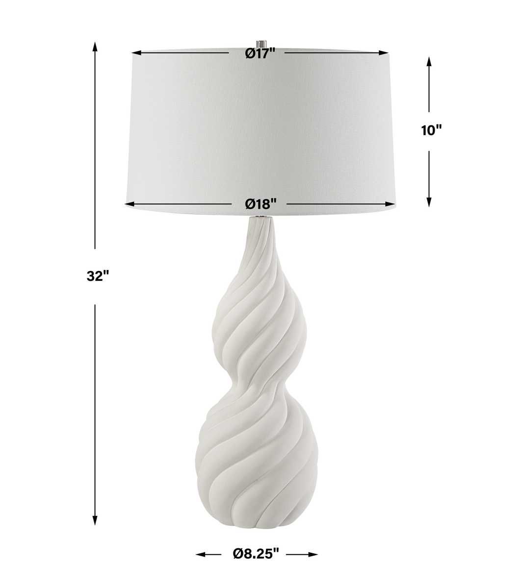 Twisted Swirl Table Lamp - contemporary lamps for stylish lighting solutions | Image 8 | InSTYLE Home & Rugs