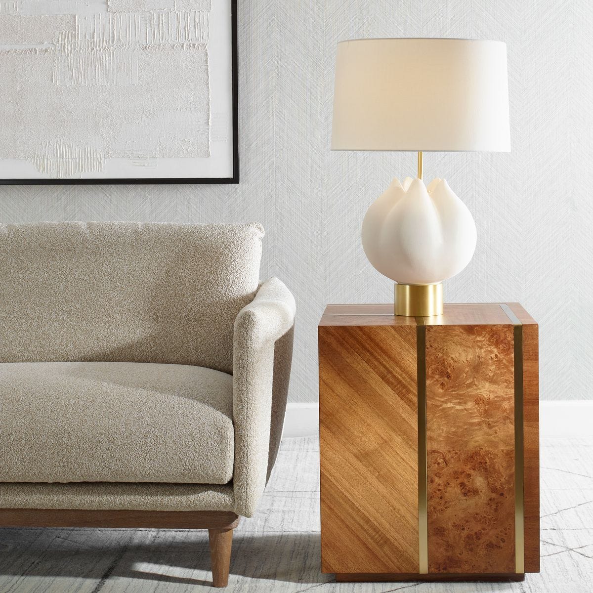 In Bloom Table Lamp - elegant lamps to enhance your room ambiance | Image 1 | InSTYLE Home & Rugs