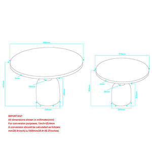 Adira 2pc Round Coffee Table Set - modern design for any room | Image 8 | InSTYLE Home & Rugs