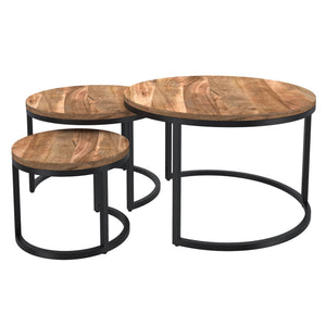 Darsh 3pc Round Coffee Table Set - stylish tables for living rooms | Image 4 | InSTYLE Home & Rugs