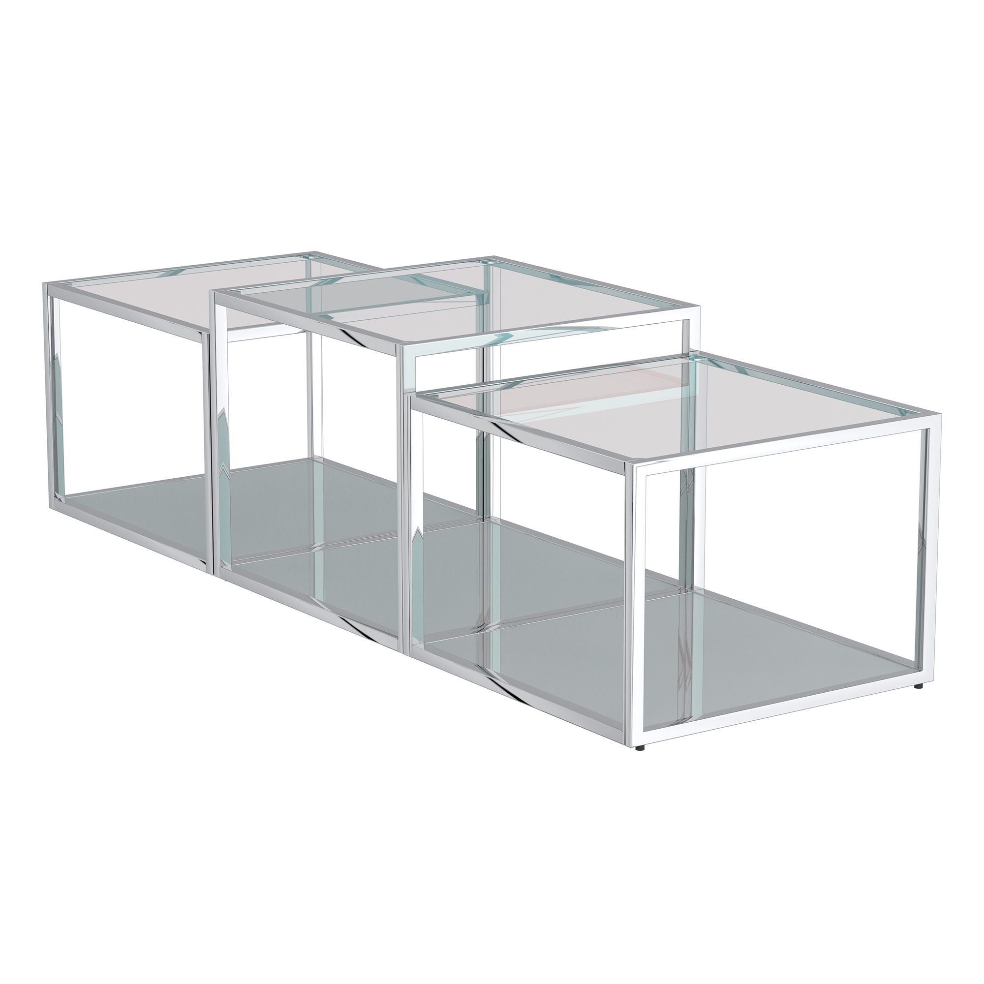 Casini 3pc Multi-Tier Coffee Table Set - stylish tables for living rooms | Image 9 | InSTYLE Home & Rugs