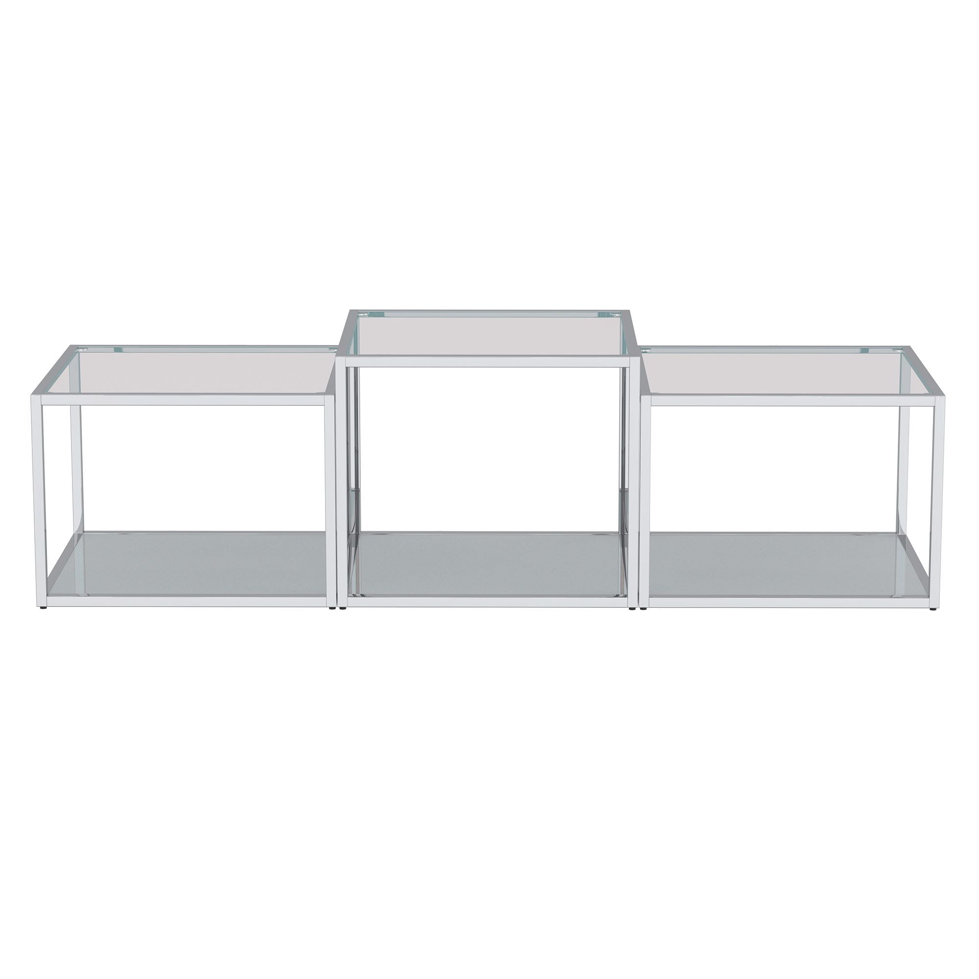 Casini 3pc Multi-Tier Coffee Table Set - stylish tables for living rooms | Image 3 | InSTYLE Home & Rugs