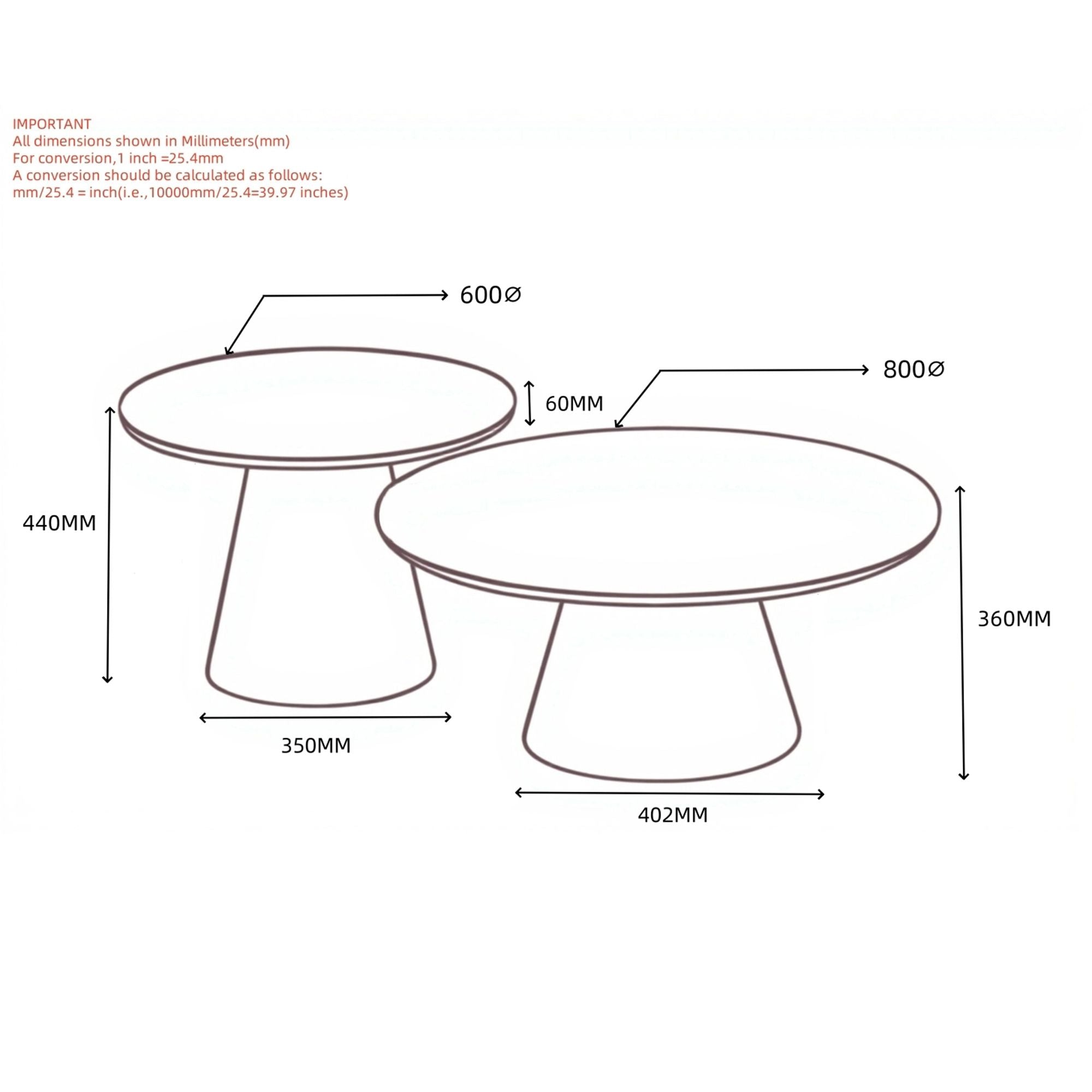 Galio 2pc Round Coffee Table Set - stylish tables for living rooms | Image 8 | InSTYLE Home & Rugs