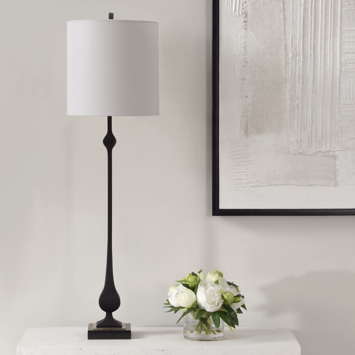 Hightower Buffet Lamp - sleek buffet units for functional dining room storage | Image 3 | InSTYLE Home & Rugs