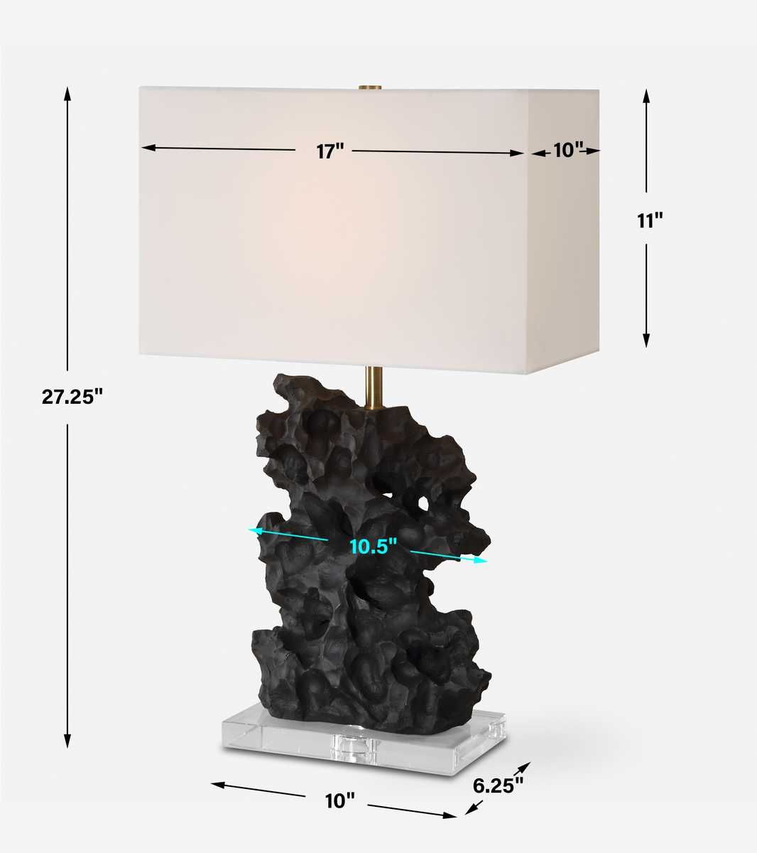 Basalt Table Lamp - stylish lamp for bedside tables | Image 10 | InSTYLE Home & Rugs