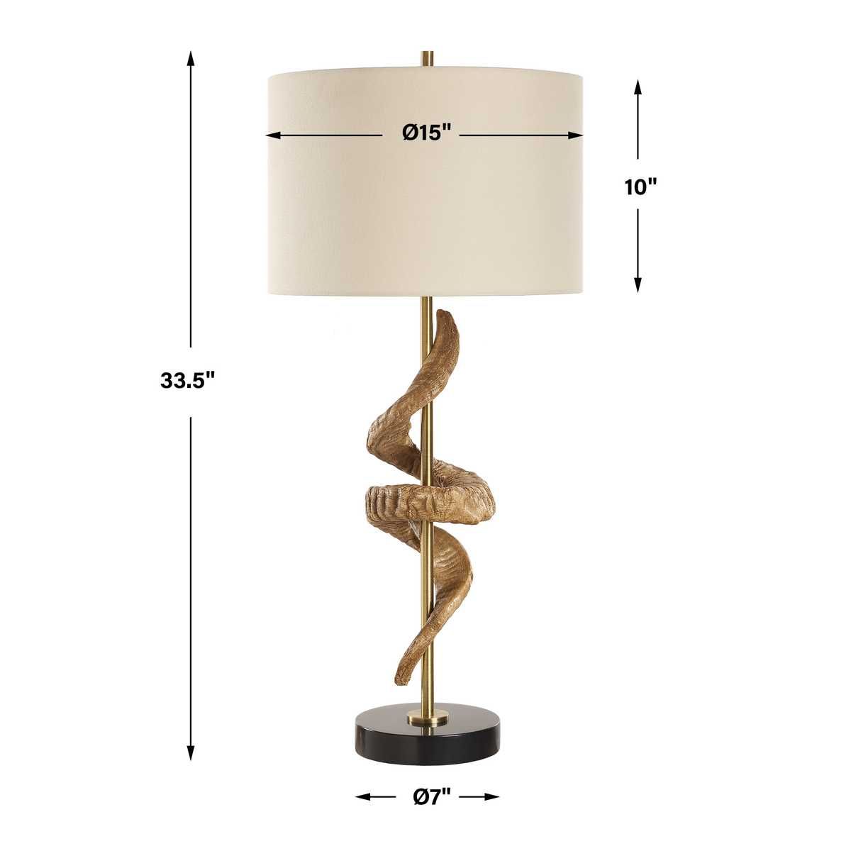 Rams Horn Table Lamp - perfect lighting for modern homes | Image 7 | InSTYLE Home & Rugs