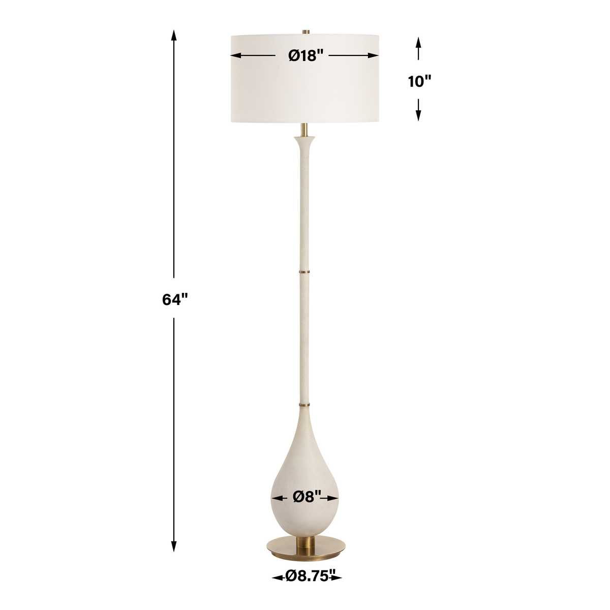 Dewdrop Floor Lamp - contemporary lamps for stylish lighting solutions | Image 7 | InSTYLE Home & Rugs