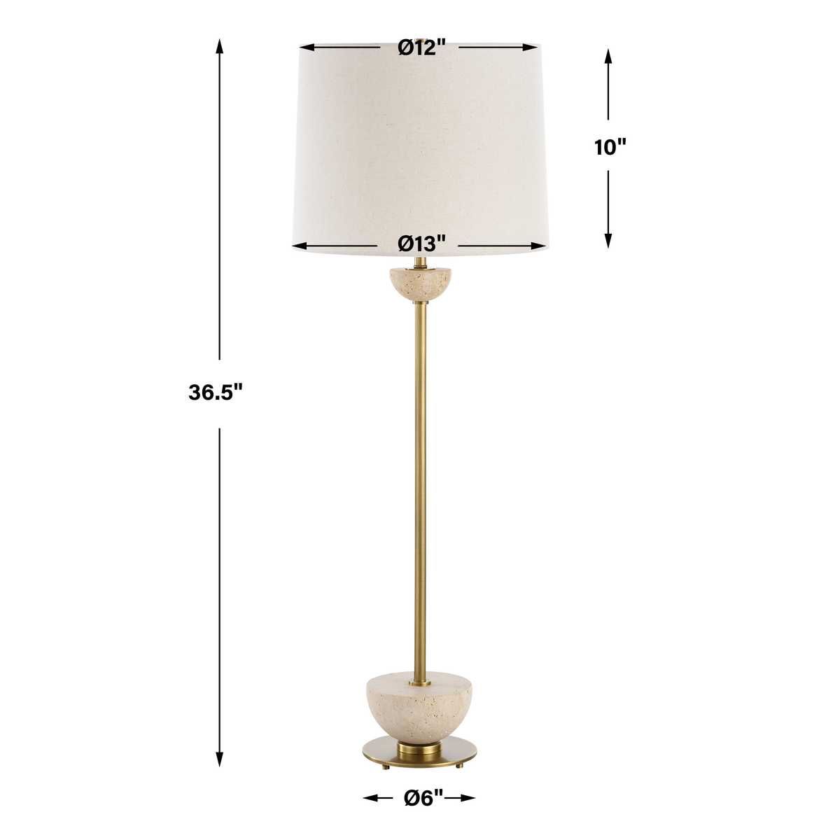 Hemisphere Buffet Lamp - versatile lighting lamps for any interior style | Image 7 | InSTYLE Home & Rugs