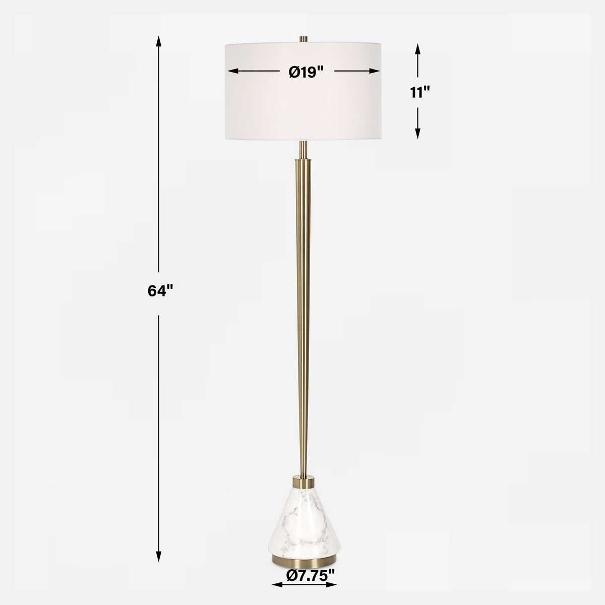 Curran Floor Lamp - elegant floor lamp for interiors | Image 7 | InSTYLE Home & Rugs