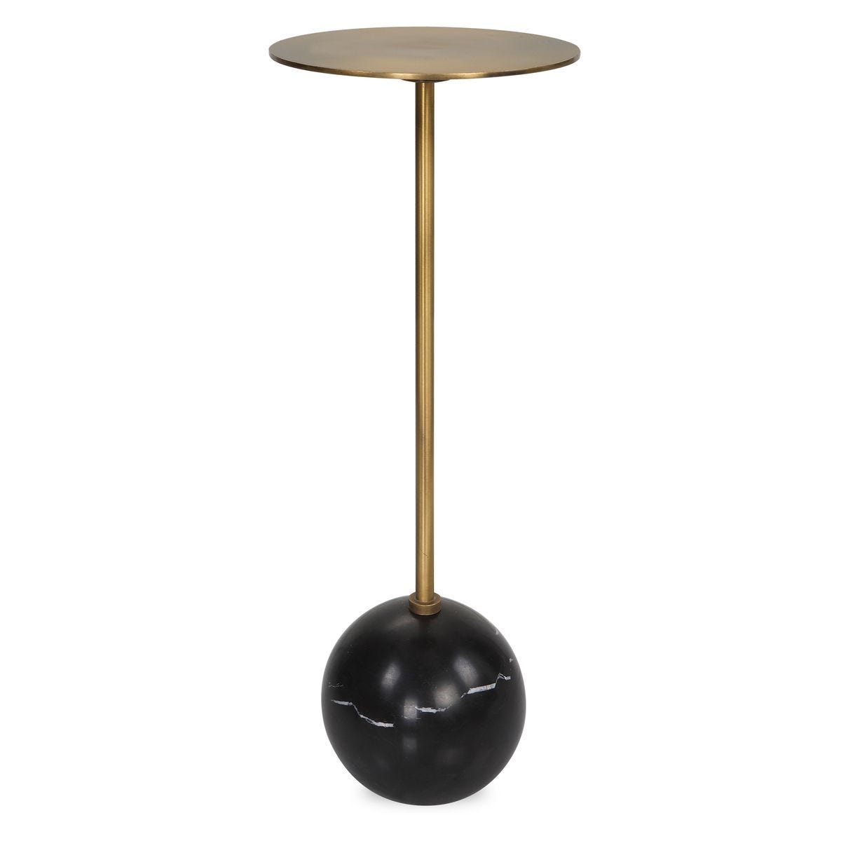Gimlet Drink Table, Black - contemporary end table for sofas | Image 1 | InSTYLE Home & Rugs