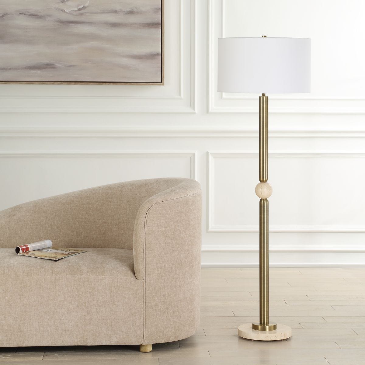 Hudson Floor Lamp - elegant lamps to enhance your room ambiance | Image 3 | InSTYLE Home & Rugs