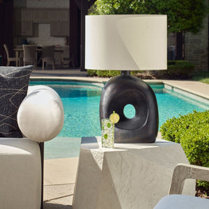 Peephole Indoor-Outdoor Table Lamp - perfect lighting for modern homes | Image 1 | InSTYLE Home & Rugs