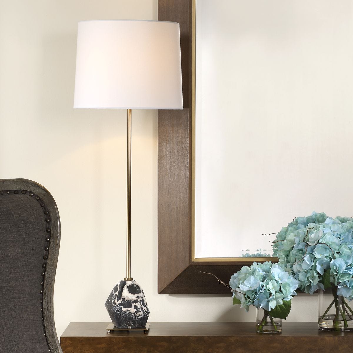 Rowland Buffet Lamp - sleek buffet units for functional dining room storage | Image 1 | InSTYLE Home & Rugs