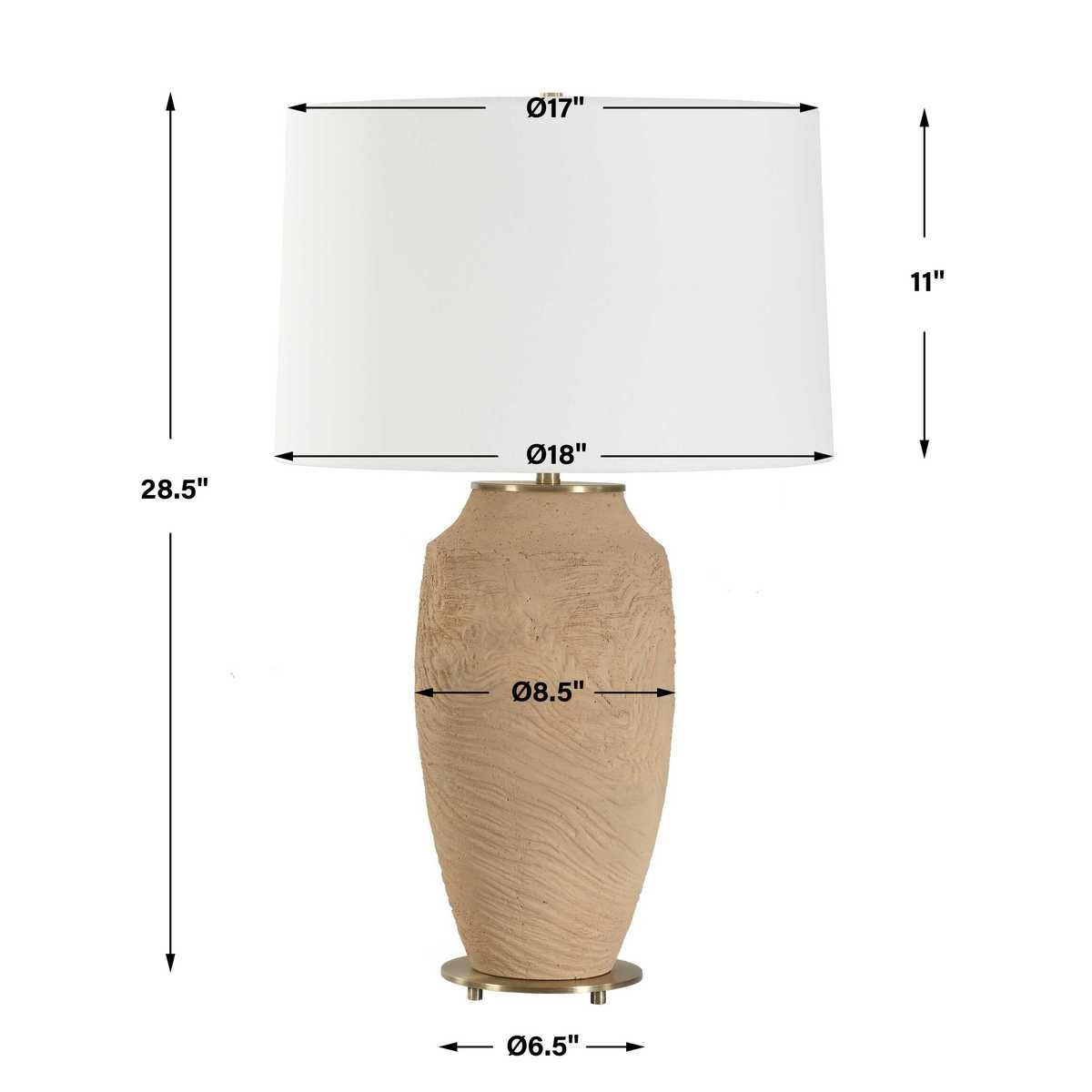 Sandstone Flow Table Lamp - elegant lamps to enhance your room ambiance | Image 7 | InSTYLE Home & Rugs