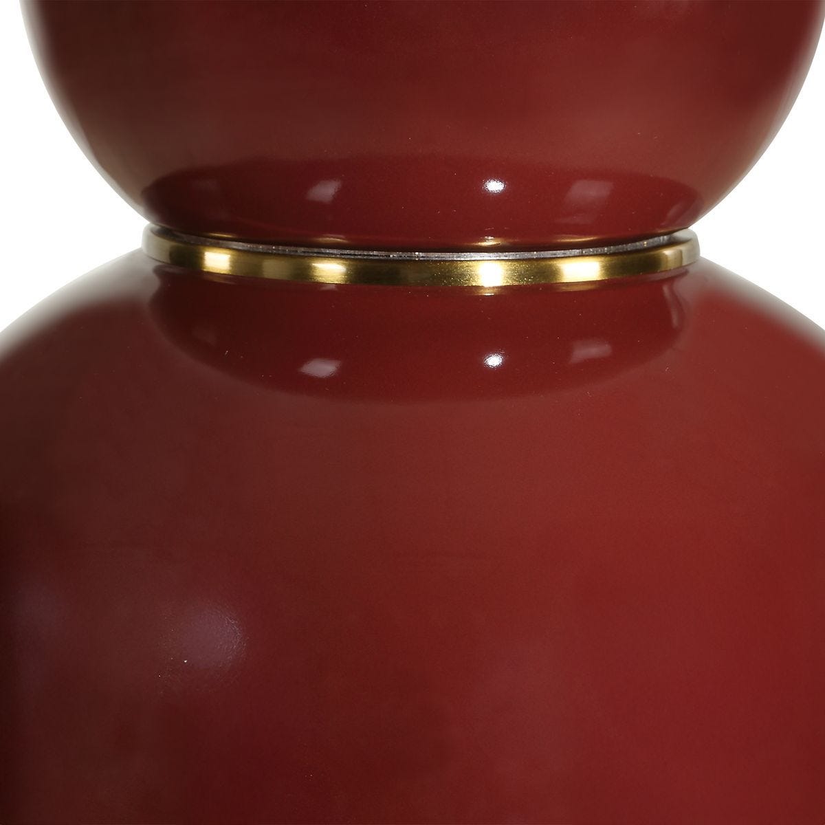 Gourd Table Lamp, Burgundy - perfect lighting for modern homes | Image 6 | InSTYLE Home & Rugs