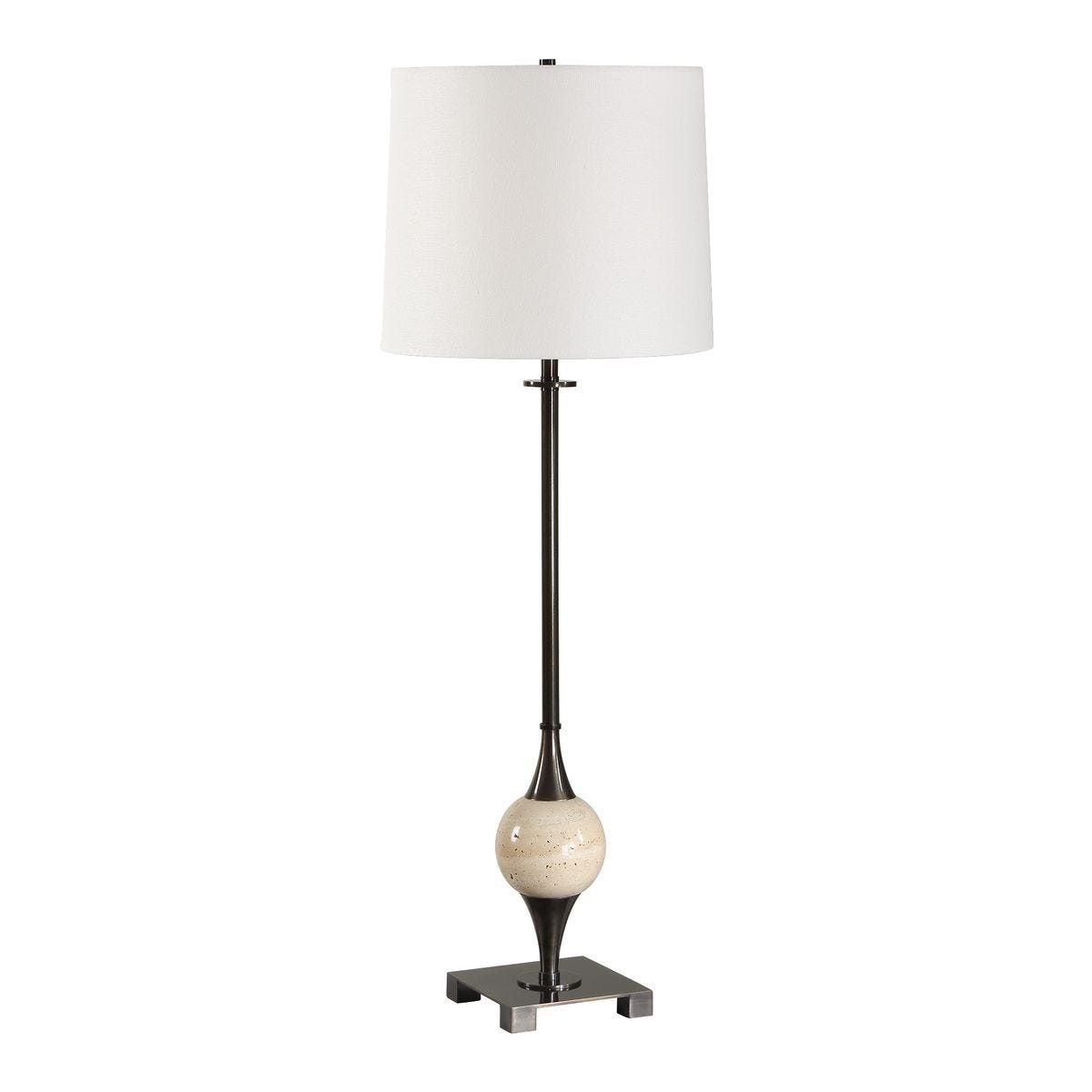 Dempsey Buffet Lamp, Bronze - sleek buffet units for functional dining room storage | Image 2 | InSTYLE Home & Rugs