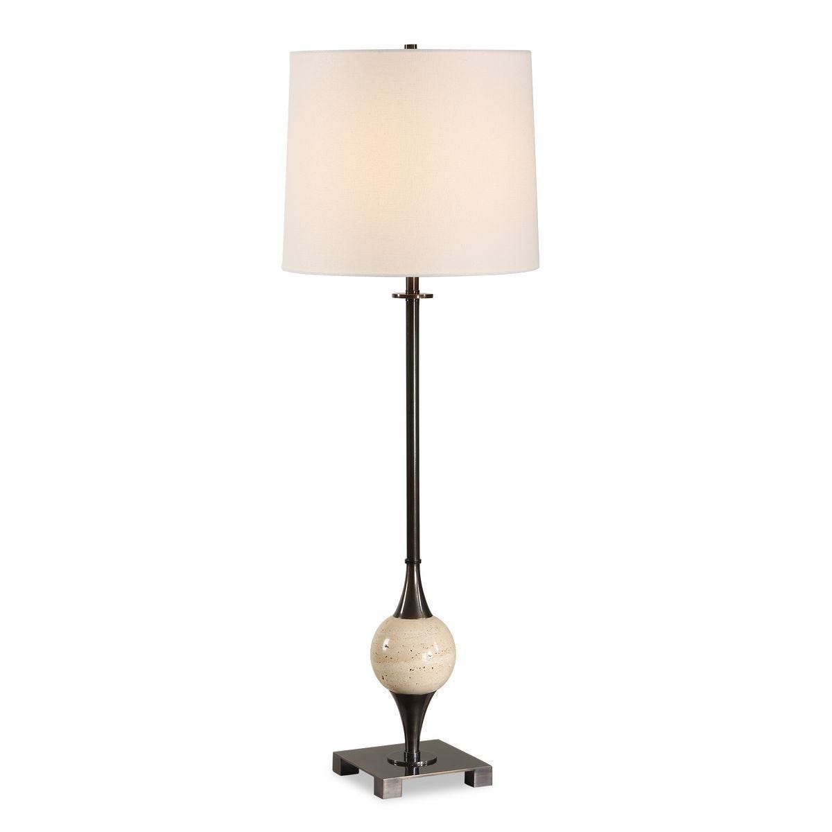 Dempsey Buffet Lamp, Bronze - sleek buffet units for functional dining room storage | Image 1 | InSTYLE Home & Rugs