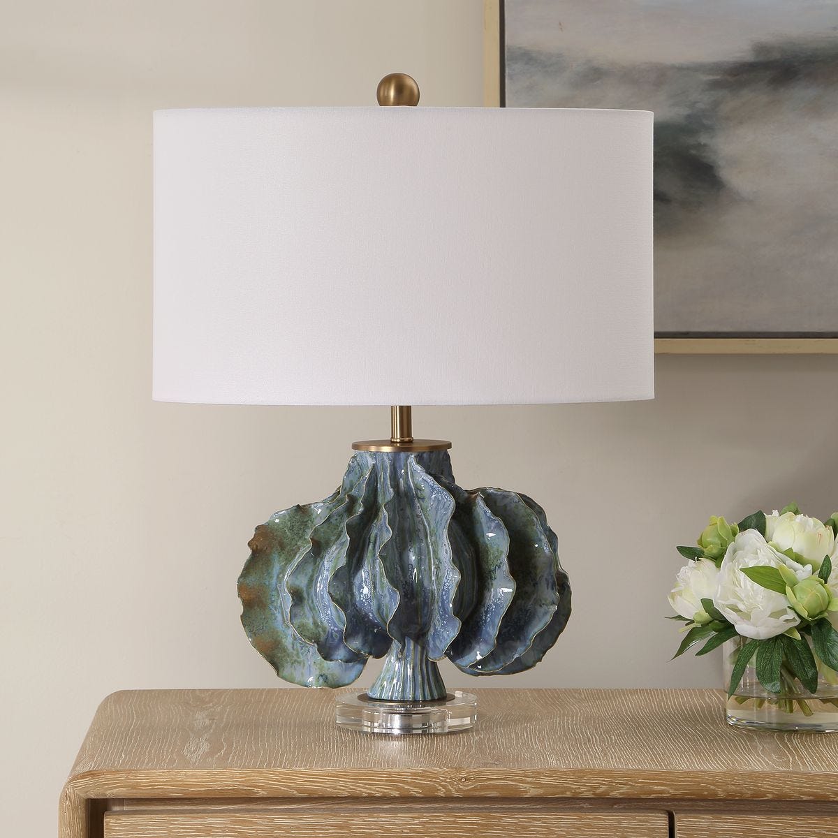 Ruffle Up Table Lamp - perfect lighting for modern homes | Image 3 | InSTYLE Home & Rugs
