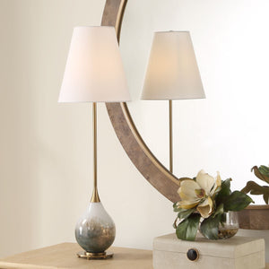 Cardoni Buffet Lamp, Smoke - contemporary buffets to enhance your home décor | Image 1 | InSTYLE Home & Rugs