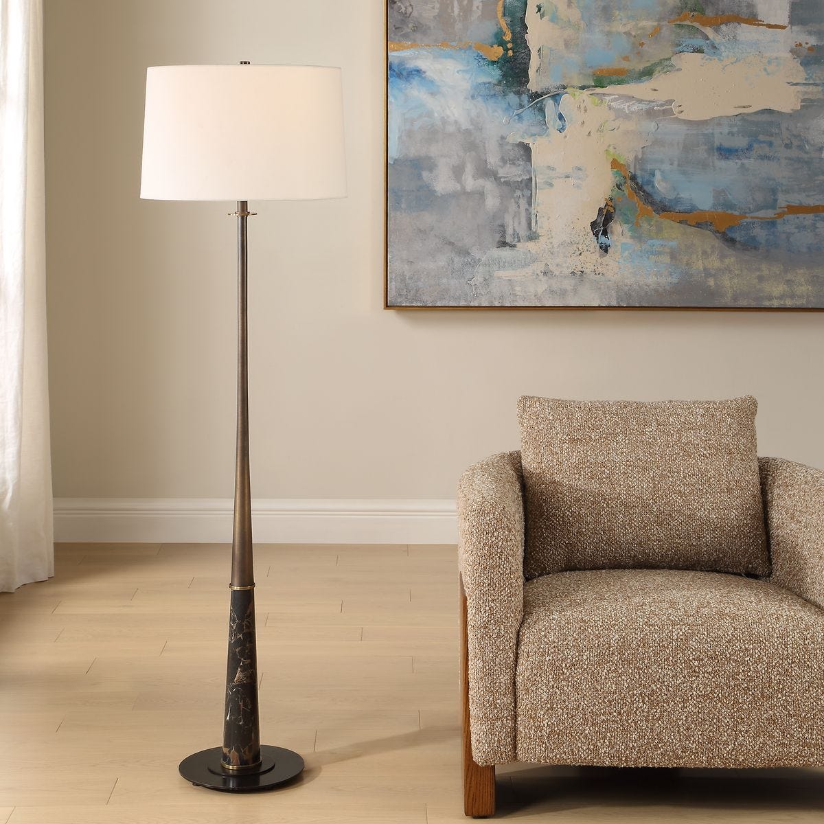Tallarico Floor Lamp - elegant floor lamp for interiors | Image 1 | InSTYLE Home & Rugs