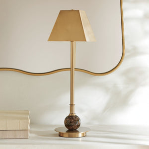 Nichols Rechargeable Accent Lamp, Brown Marble - contemporary lamps for stylish lighting solutions | Image 3 | InSTYLE Home & Rugs