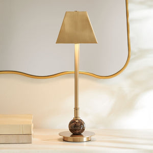 Nichols Rechargeable Accent Lamp, Brown Marble - contemporary lamps for stylish lighting solutions | Image 4 | InSTYLE Home & Rugs