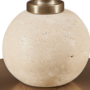 Nichols Rechargable Accent Lamp, Travertine - elegant lamps to enhance your room ambiance | Image 8 | InSTYLE Home & Rugs