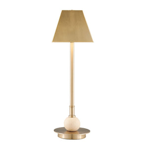 Nichols Rechargable Accent Lamp, Travertine - elegant lamps to enhance your room ambiance | Image 5 | InSTYLE Home & Rugs