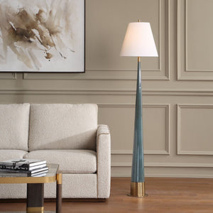 Riccardi Floor Lamp, Blue - perfect lighting for modern homes | Image 1 | InSTYLE Home & Rugs