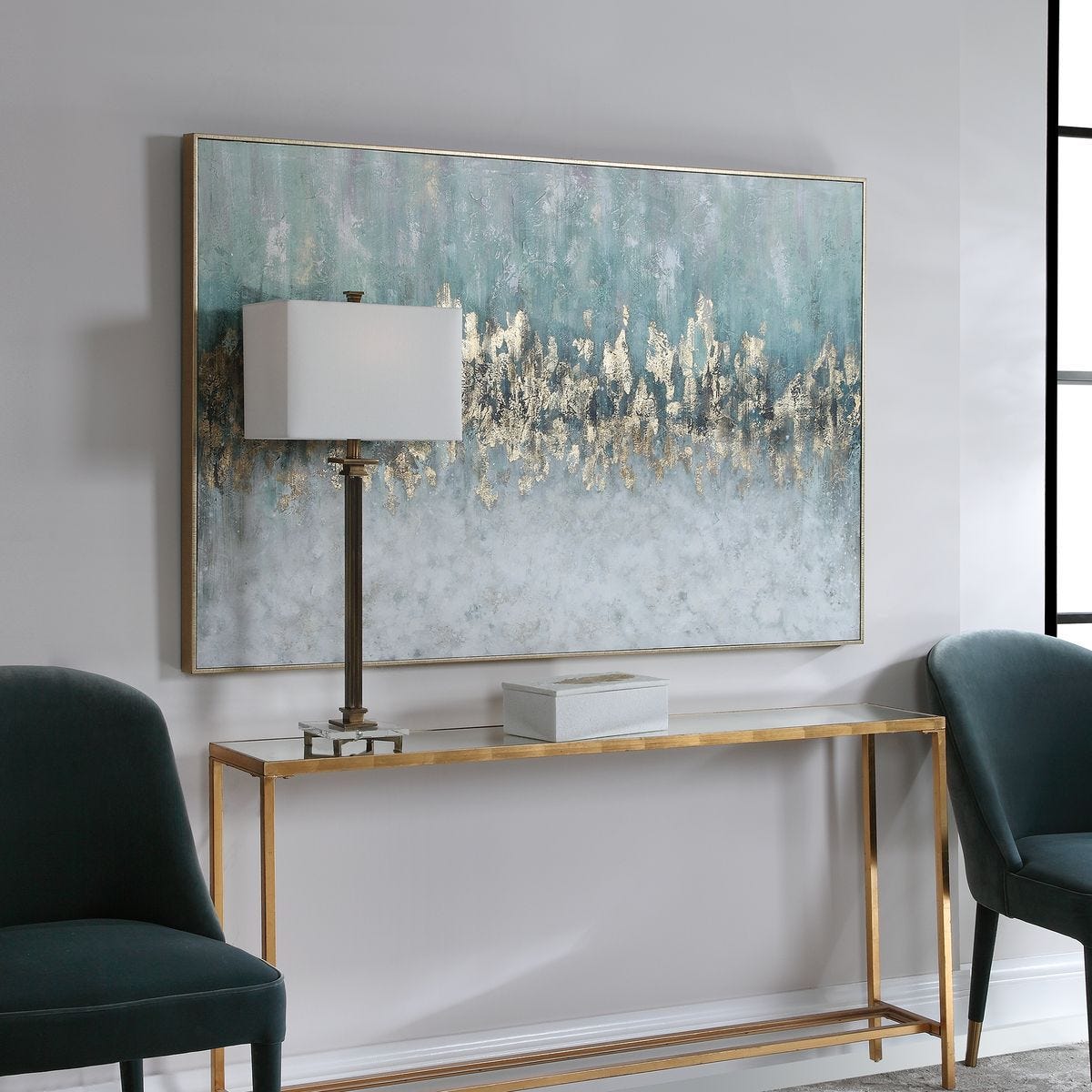 Divide Hand Painted Canvas - bold and creative art for unique interior décor | Image 7 | InSTYLE Home & Rugs