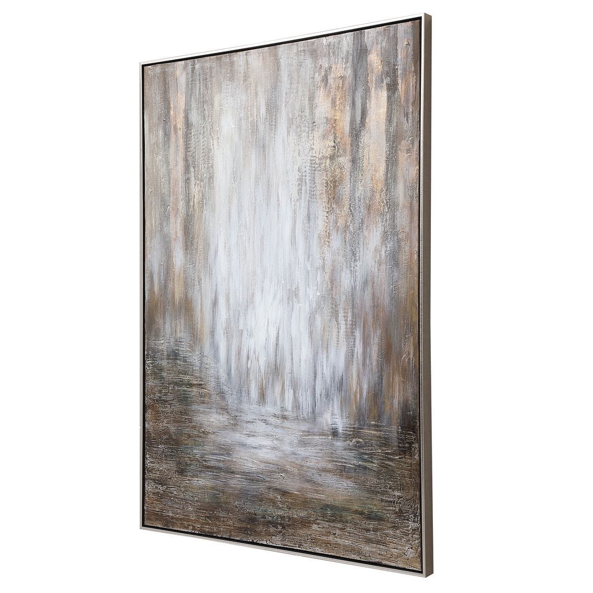 Desert Rain Hand Painted Canvas - timeless artwork that brings character to any space | Image 3 | InSTYLE Home & Rugs
