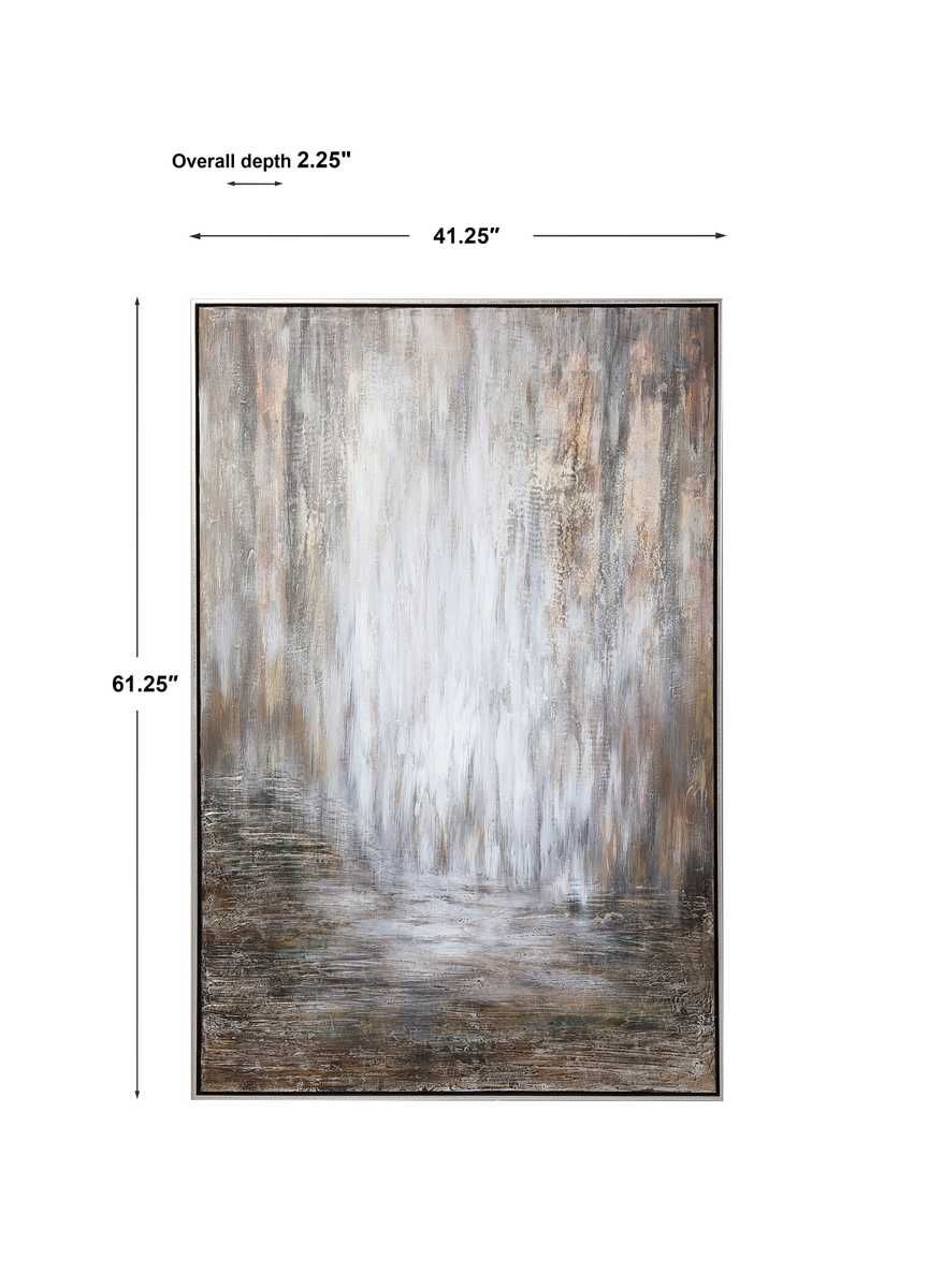 Desert Rain Hand Painted Canvas - timeless artwork that brings character to any space | Image 7 | InSTYLE Home & Rugs