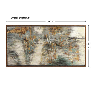 Behind The Falls Hand Painted Canvas - eye-catching art pieces to enhance your home design | Image 6 | InSTYLE Home & Rugs
