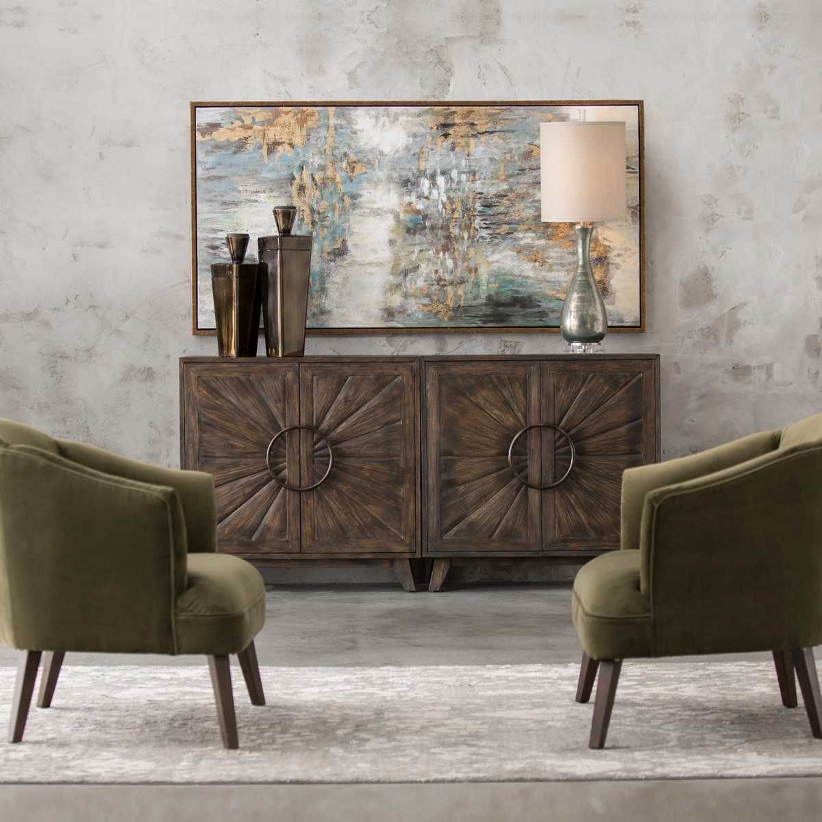 Behind The Falls Hand Painted Canvas - eye-catching art pieces to enhance your home design | Image 1 | InSTYLE Home & Rugs