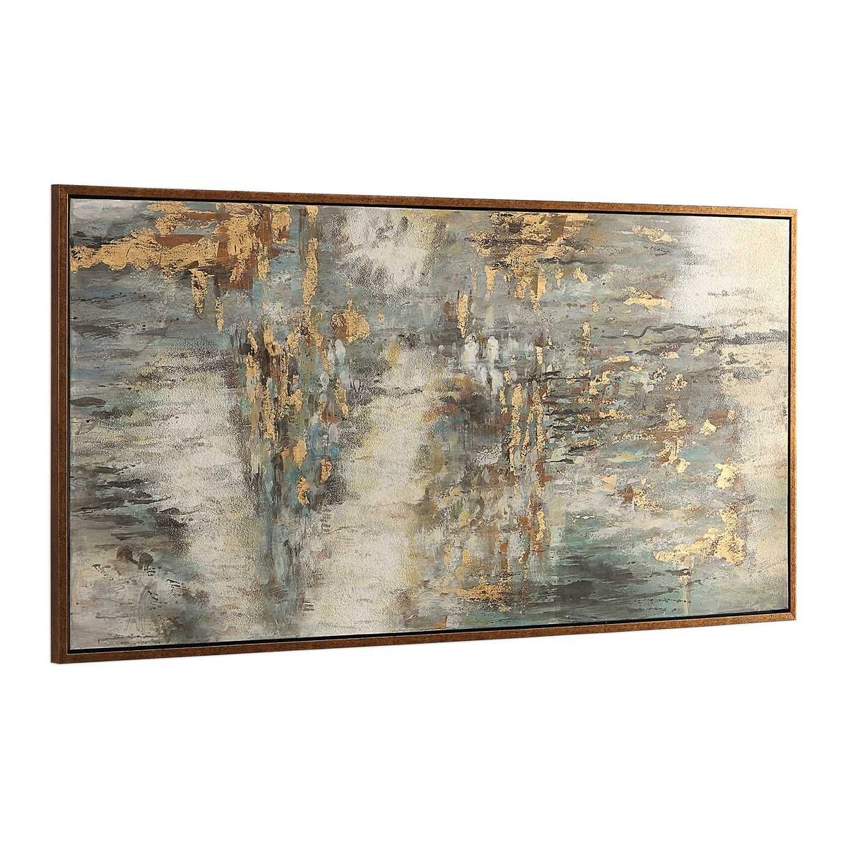 Behind The Falls Hand Painted Canvas - eye-catching art pieces to enhance your home design | Image 5 | InSTYLE Home & Rugs