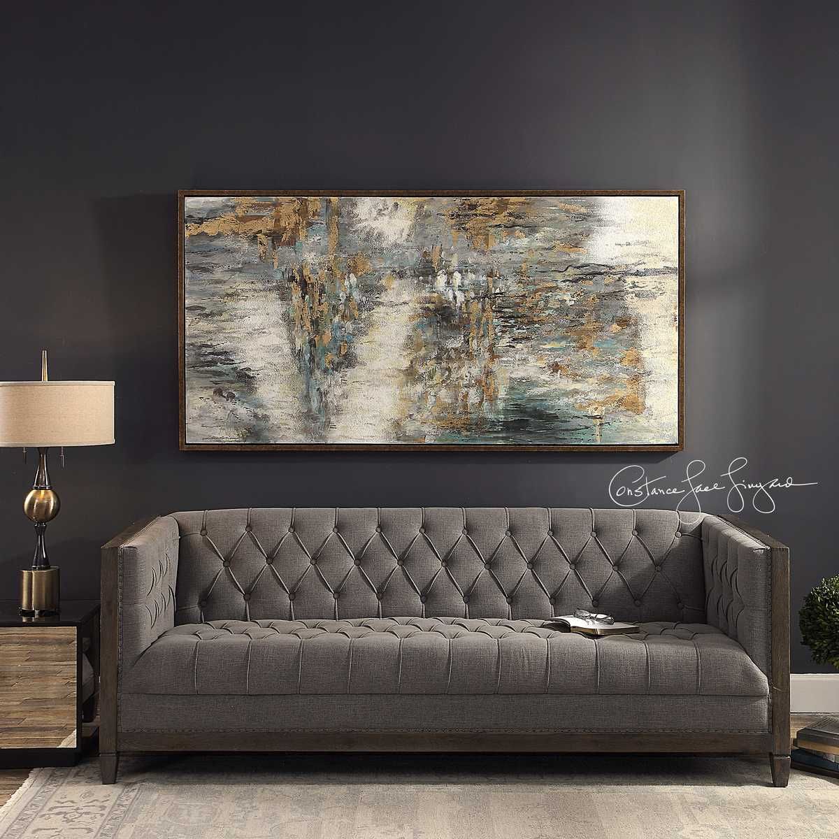 Behind The Falls Hand Painted Canvas - eye-catching art pieces to enhance your home design | Image 4 | InSTYLE Home & Rugs
