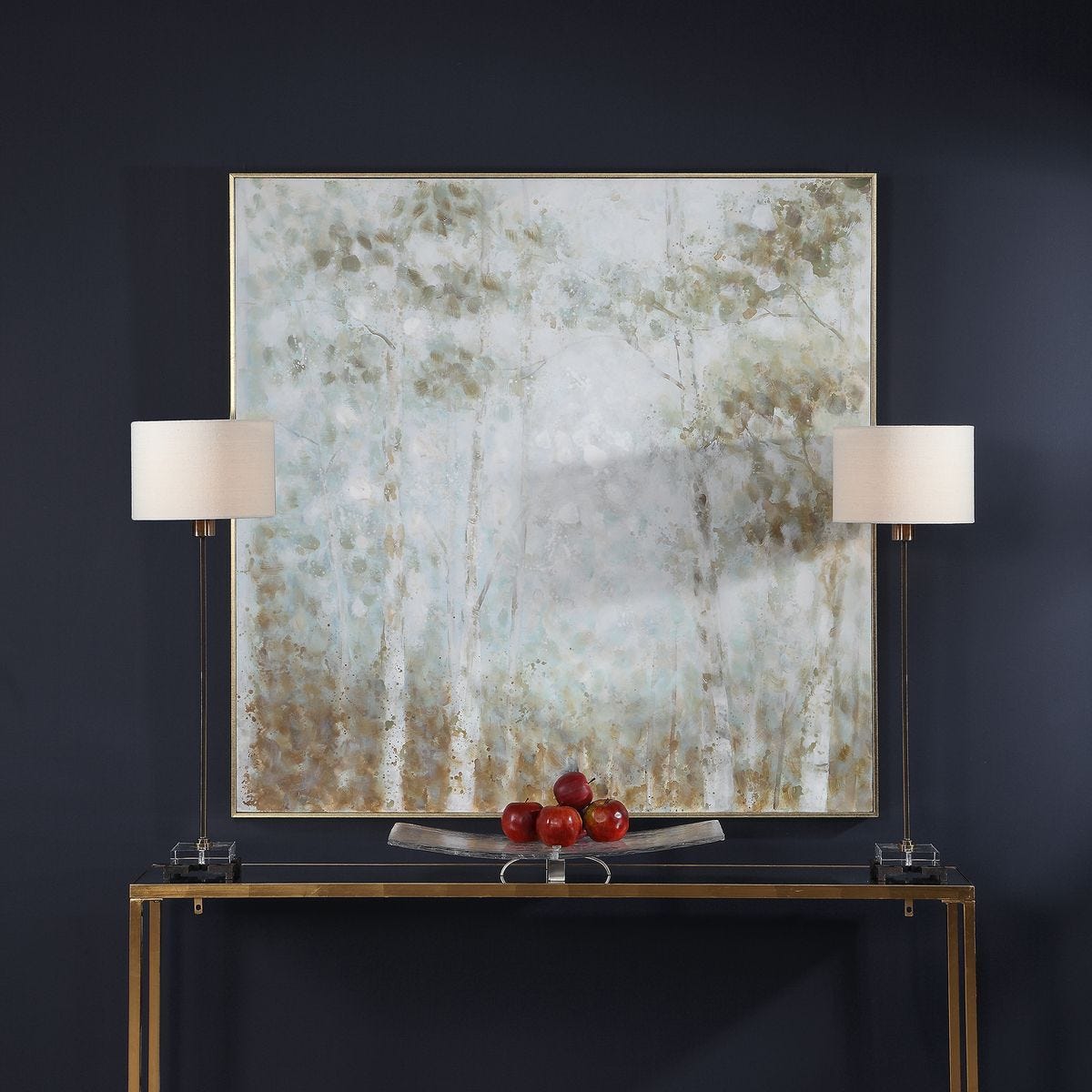 Cotton Woods Hand Painted Canvas - timeless artwork that brings character to any space | Image 1 | InSTYLE Home & Rugs