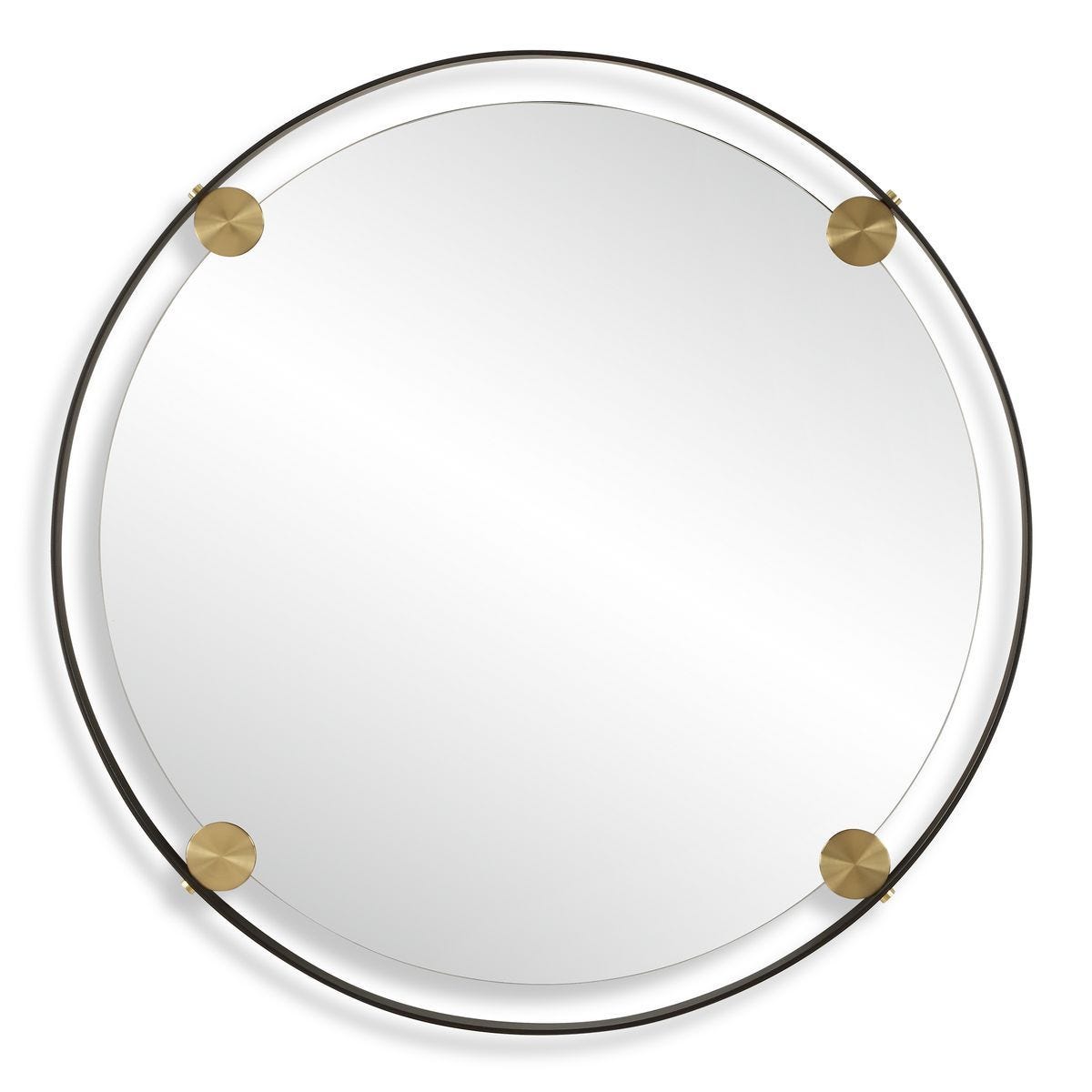 Radius Round Mirror - perfect for enhancing light and creating a sense of space | Image 1 | InSTYLE Home & Rugs