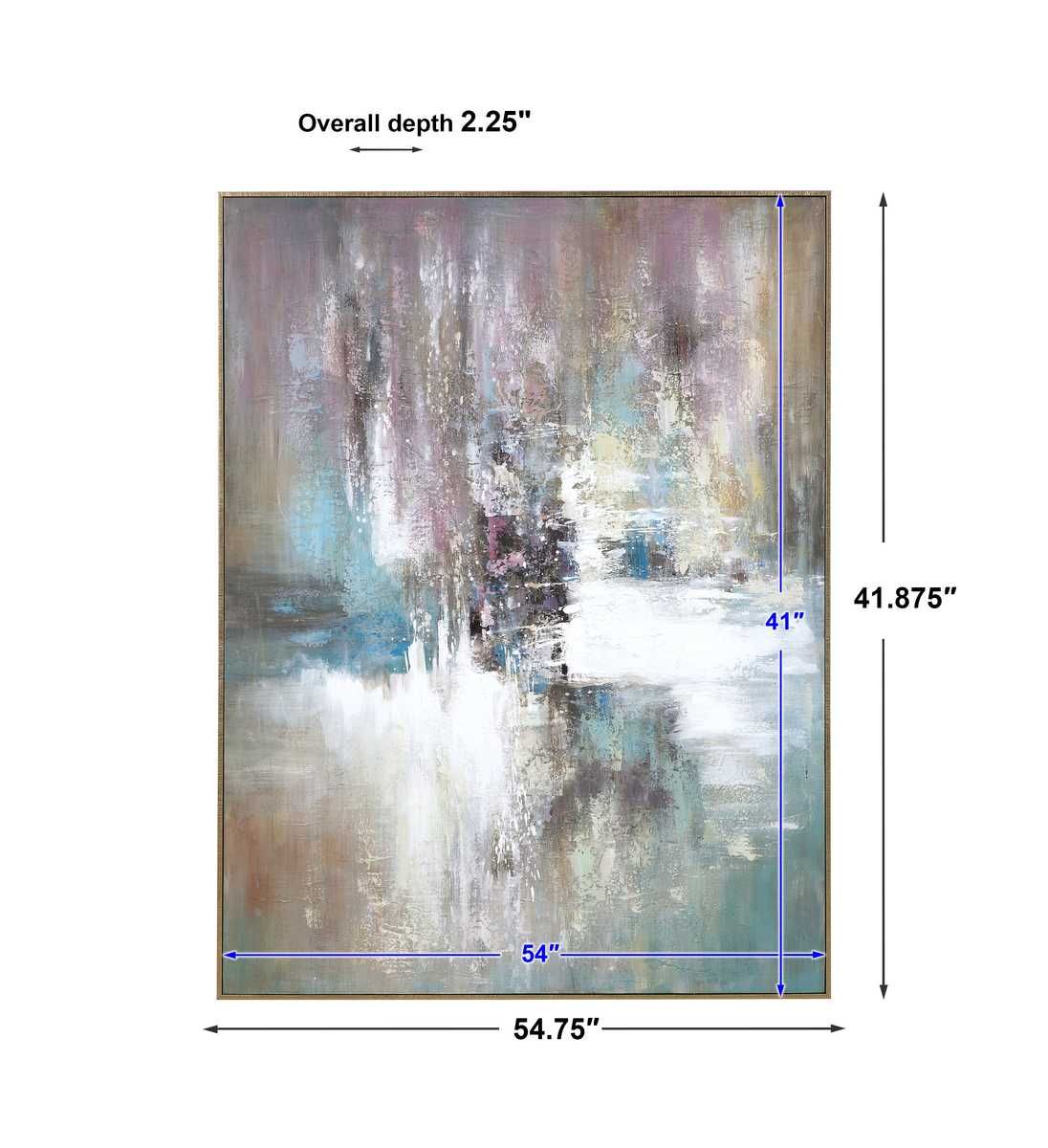 Elevation Hand Painted Canvas - bold and creative art for unique interior décor | Image 7 | InSTYLE Home & Rugs