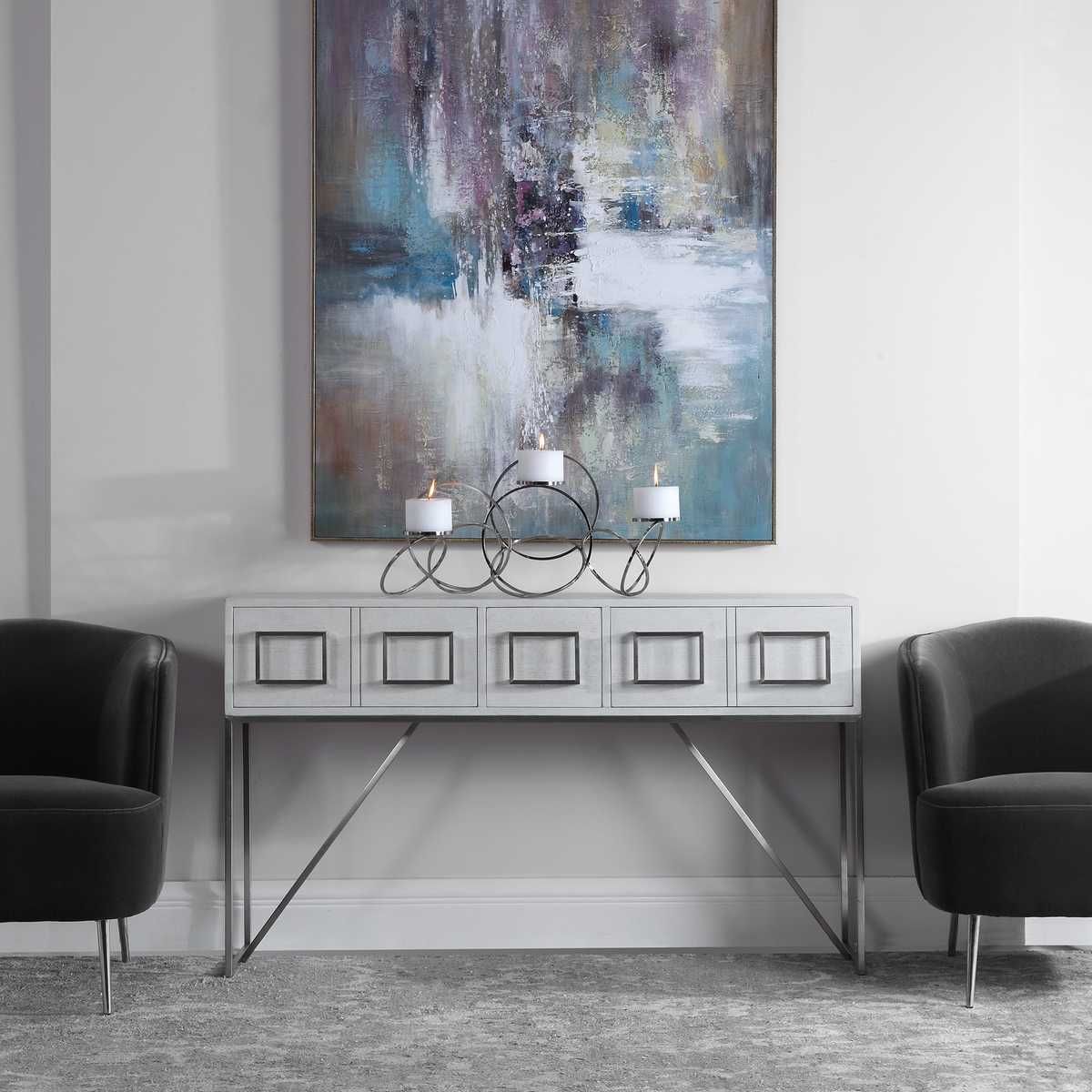Elevation Hand Painted Canvas - bold and creative art for unique interior décor | Image 5 | InSTYLE Home & Rugs