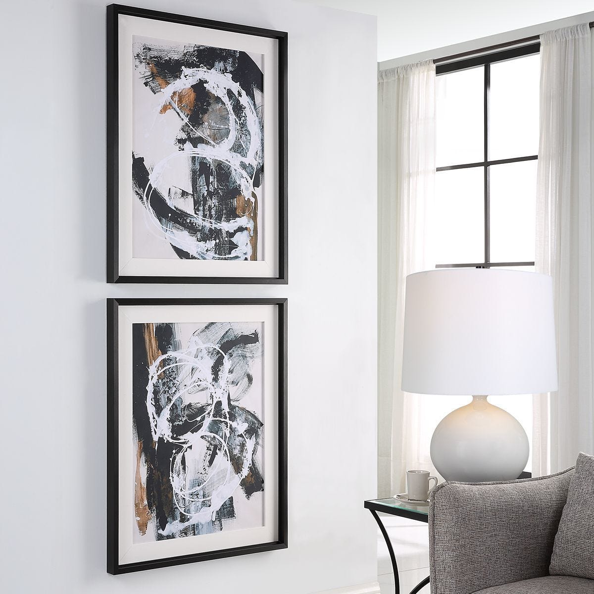 Winterland Framed Prints, S/2 - eye-catching art pieces to enhance your home design | Image 6 | InSTYLE Home & Rugs