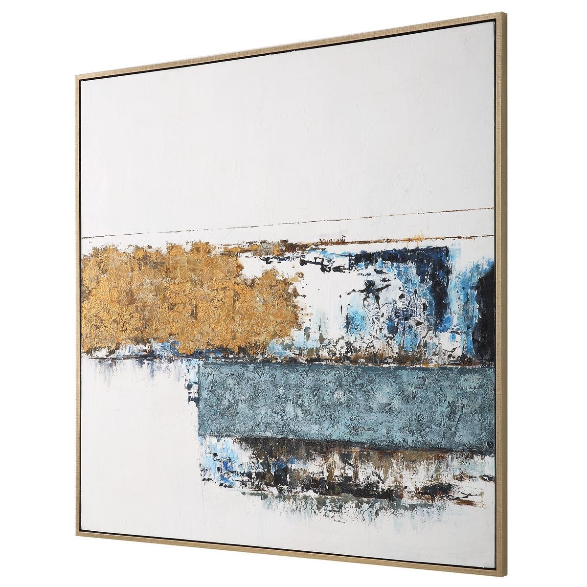 Stacked Against Hand Painted Canvas - bold and creative art for unique interior décor | Image 3 | InSTYLE Home & Rugs