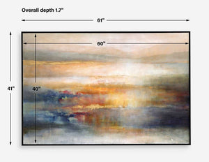 Seafaring Dusk Hand Painted Canvas - timeless artwork that brings character to any space | Image 7 | InSTYLE Home & Rugs