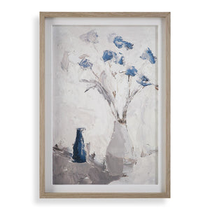 Blue Flowers In Vase Framed Print - decorative vase for enhancing your home decor with vibrant colors | Image 2 | InSTYLE Home & Rugs