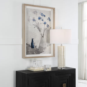 Blue Flowers In Vase Framed Print - decorative vase for enhancing your home decor with vibrant colors | Image 3 | InSTYLE Home & Rugs