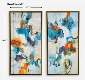 Casual Moments Framed Canvases, S/2 - bold and creative art for unique interior décor | Image 6 | InSTYLE Home & Rugs